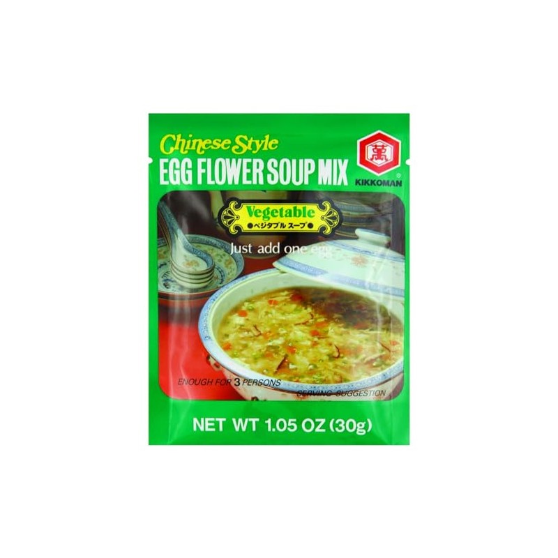Kikkoman Egg Flower Soup Mix Vegetable 12pk