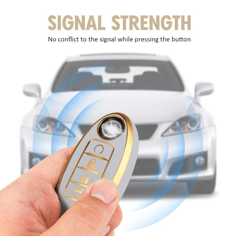 WORCAS Smart 5 Button Key Fob Cover Case Compatible with