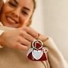 CQQNIU 7 Pieces Pet Commemorative Keychains, Heart-Shaped Keychains, Engraved Keychains,