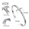 DAOCHONG 925 Sterling Silver Cross Bracelet for Women Adjustable Religious