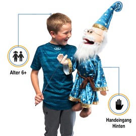 25" Wizard w/Glasses, Full Body, Ventriloquist Style Puppet