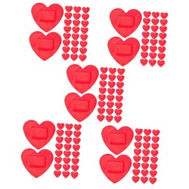 BESPORTBLE 5sets Self Heart Shaped Patches Emergency Bandage Stickiness for Ages 100pcs*5
