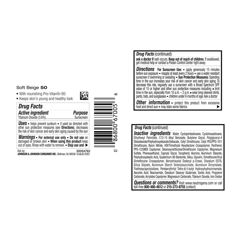 Neutrogena Healthy Skin Liquid Foundation Makeup with Broad Spectrum SPF