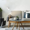 ledscom.de Waika Reading Lamp with Gooseneck and Switch Matte White