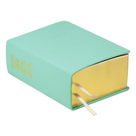 LDS Scriptures Hand-Bound Light Turquoise Blue Genuine Leather Quad with Book of Mormon, Holy Bible, Doctrine & Covenants, and Pearl of Great Price for Latter-Day Saints Color Scripture Set