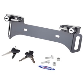 Kijima 303-1601 Motorcycle Parts, Helmet Lock, Holder, Steel, Anti-theft, Number Twin, Includes Hanging Hook, General Purpose