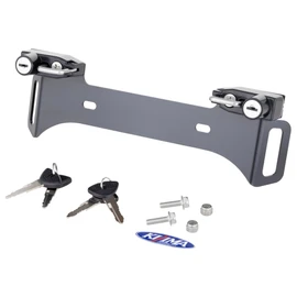 Kijima 303-1601 Motorcycle Parts, Helmet Lock, Holder, Steel, Anti-theft, Number Twin, Includes Hanging Hook, General Purpose