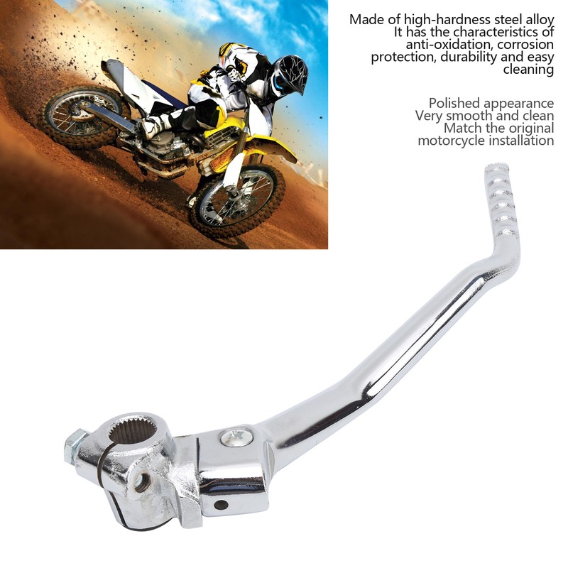 Motorcycle Kickstart Lever Pedal Steel Alloy Smooth Surface Fit for