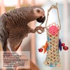 3pcs Parrot Shredding Chew Toy Bamboo Net Rattan Loofah Bird