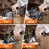 DOVAMAN Circular Saw, 5.8A 4-1/2" Circular Saw w/Laser, Metal Auxiliary