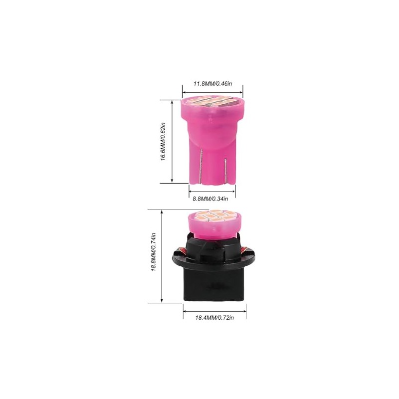 LED blancas para instrumentos de tablero T10 194 168 de