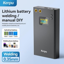 Spot Welder, Kerpu 12000mAh Cordless Spot Welder, 2 Inch LCD Screen, Upgraded Adjustable Portable Mini Spot Welder with 199 Gears