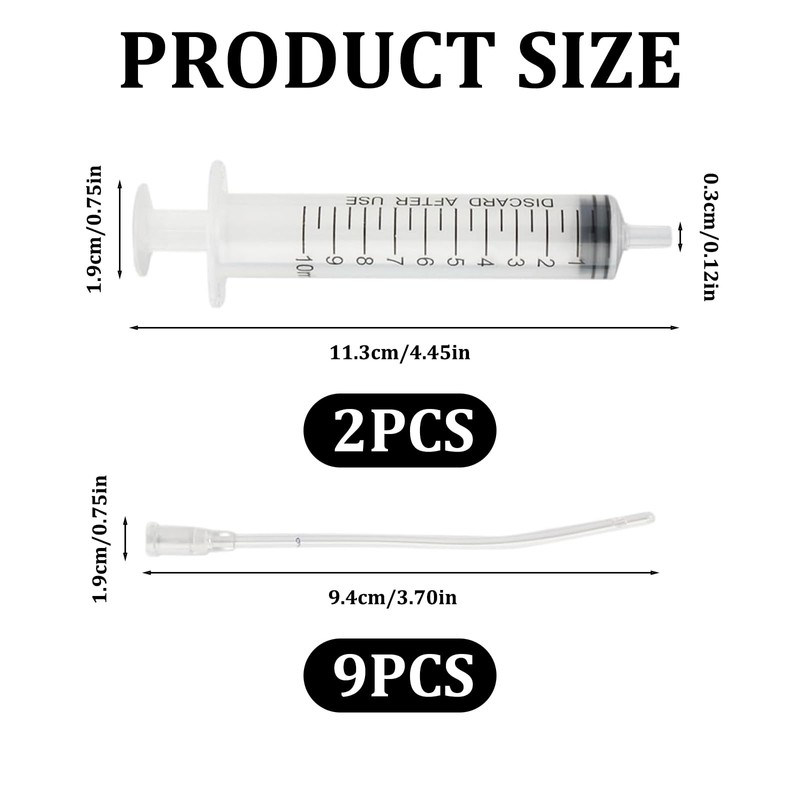 2 Syringe Young Birds Feeding Syringe, Hand Feeding Tool, with