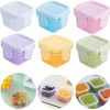Plastic Salad Dressing Containers, 6Pcs Mini Food Storage Containers,Small Food