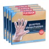 Flexidur | 400 Guantes Desechables Degradables, pack 4 x 100