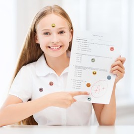 6000 Pieces Boho Happy Smile Face Stickers, Mini Boho Style Happy Face Stickers Round Happy Smile Face Decal Stickers Incentive Stickers for Reward Behavior Chart Students Teacher Supplies