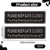 2 Pcs Please Close The Gate Sign,Beware of The Dogs