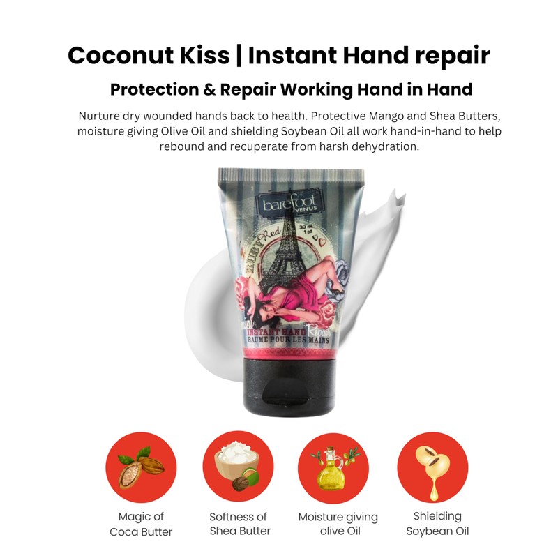 Barefoot Venus Ruby Red Mini Instant Hand Repair Cream 1