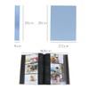 Nakabayashi IT-BL3P-240-P Black Mount Pocket Album, L Size, 240 Sheets,