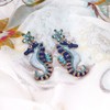 Ocean Seahorse Earrings for Women, Cute Fish Seahorse Earrings for