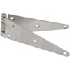 Hardware Essentials 853376 Heavy Duty Strap Hinges Stainless Steel 8"