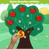 MAGICLULU Felt Apple and Number Tree, Kids Math Numbers Counting