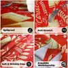 Round Christmas Table Cloth Wipe Clean Tablecloths Rectangular Water Resistant