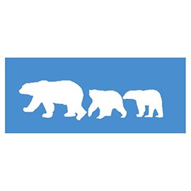 EZ-STIK Polar Bear Family *I846* 8.5" Wide Sticker Decal