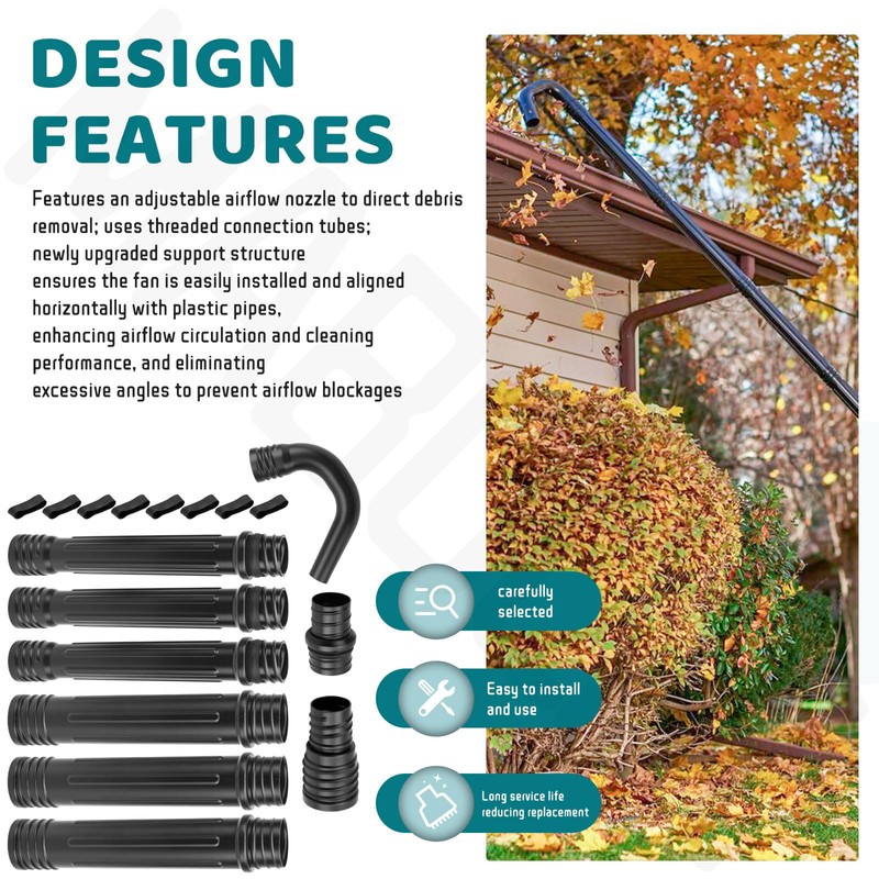 MaBoltx Gutter Cleaning Attachment Kit- Replace AGC1000, Compatible with EGO