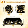 41Pcs Black Gold Retirement Party Decorations, Happy Retirement Party Supplies
