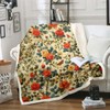 Feelyou Flower Fleece Throw Blanket for Bed Sofa Couch Kids
