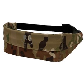 Reklaw Country Running Belt, Adjustable Running Waist Pack with 3 Quick Access Pockets for Phone Storage during Exercise and Travel with Water Resistant Material (Camo)