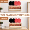 Ping Pong Storage Holder, Ping Pong Paddle Storage Rack,Wall-Mount Table