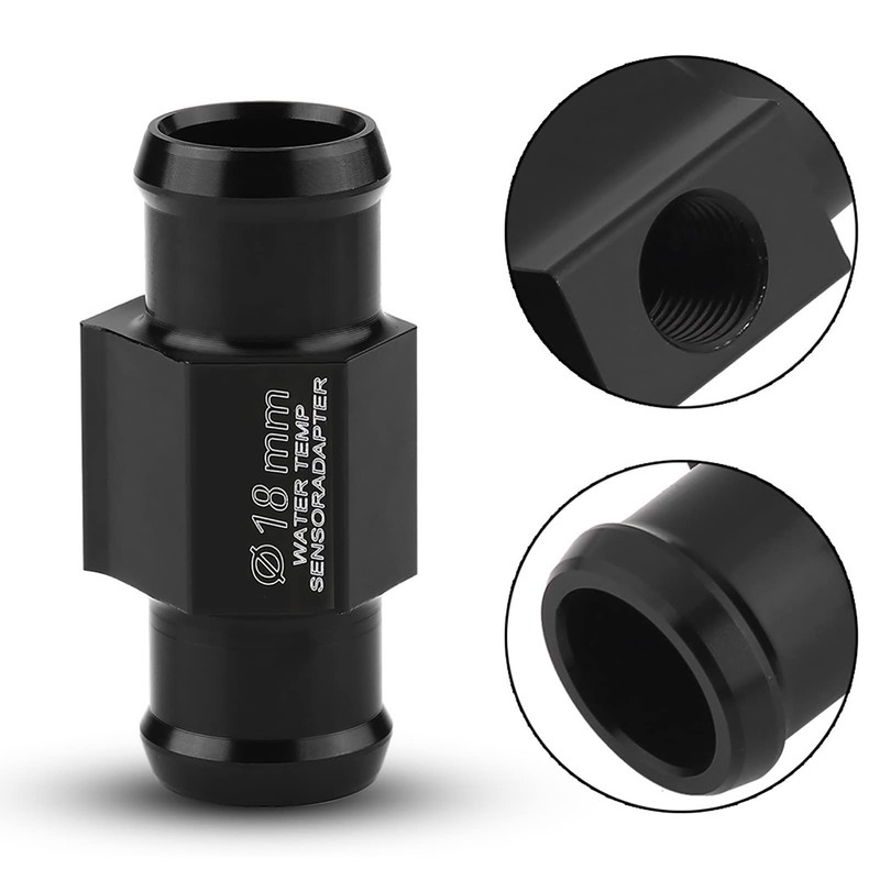Keenso Motorcycle Water Temperature Sensor Adapter, Aluminium Water Temperature Meter