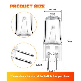 2pcs WP74009925 Range Oven Halogen Light Bulb(25w 120v) Fits for Whirlpool JDR8895ACS MER6555AAB MGR6751BDB MER6875AAQ,Replace AP6011161 74004458 74009925 1072727 899138001 PS11744355 ETC.