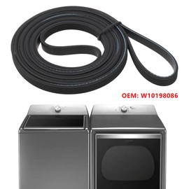 Be In Your Mind 1x Dryer Drum Drive Belt W10198086 Compatible with Maytag Whirlpool Dryer for WPW10198086 1481904 AP4369191 AH2348726 EA2348726 PS2348726