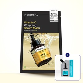 Mediheal Wrapping Serum Mask Vitamin C, 10 sheets, 1 piece 메디힐 랩핑 세럼마스크 비타민씨, 10매, 1개