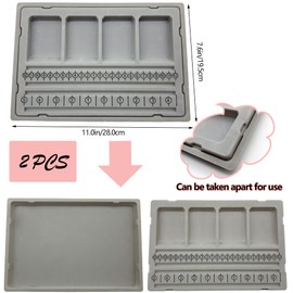 DHER Bracelet Design Board Beads Design Board Flocked Beads Board Bracelet Design Plate Beads Design Weaving Tool String Design Plate DIY Tools Measuring Plate Jewellery Threading Beads Design Plate