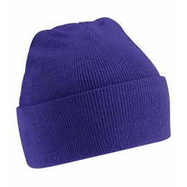 Beechfield Unisex Knitted Hat Purple One Size