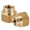 Beatific 2-Piece Brass Reducing Sleeve Adapter, 1/2" x 3/8", NPT,