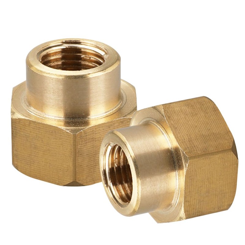 Beatific 2-Piece Brass Reducing Sleeve Adapter, 1/2" x 3/8", NPT,