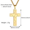 GLITTO Soccer Cross Necklace for Boys Men Stainless Steel Pendant