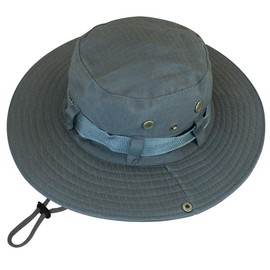 NPJY Sun Hats for Men Women Boonie Hats UPF 50+ Bucket Hat for Fishing Hiking Hunting Safari Grey