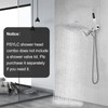 Psylc All Metal 10 Inch Rain Shower Head with Handheld