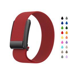 Generisch Lunar Straps Breathable and Adjustable Nylon Sports Strap Compatible with Whoop 4.0 (Bugrundy Red)