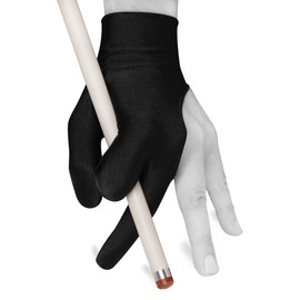 Billiard Glove by Fortuna - Pro - Fits Either Hand - Black (Small)