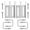 Racewill 8" Boat Trailer Vertical Bunk Bracket for Carpeted Guide