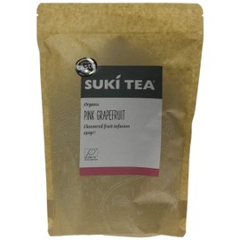 Suki Tea Pink Grapefruit Tea - 250g Pack of Loose Fruit Infusion - Apple, Citrus, Grapefruit & Pineapple - Tart and Crisp - Caffeine Free - Great Taste - Brews in 3-6 Minutes