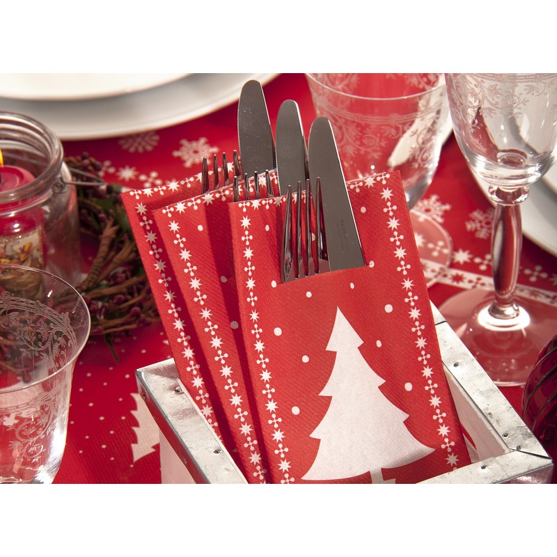 Sovie HOME Linclass® Airlaid Cutlery Napkins Christmas 40 x 40