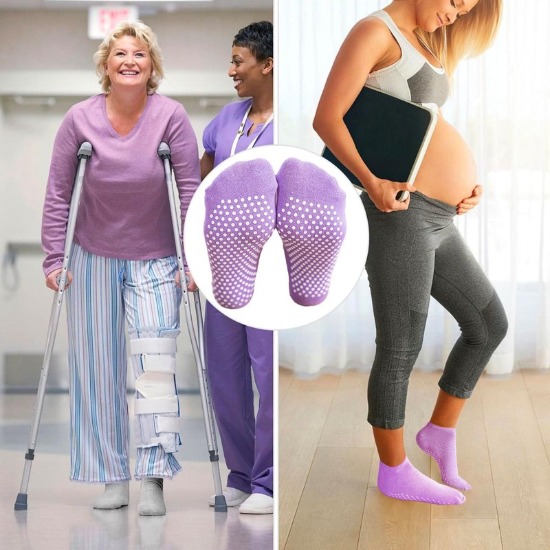 KEYRI 4 Pairs of Yoga Socks for Women and Men,